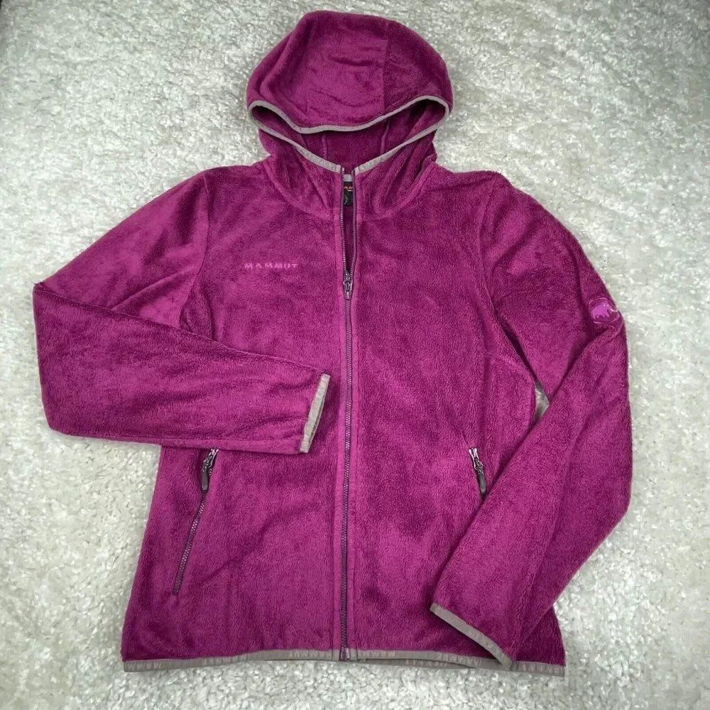 Mammut Fleece Zip Up Hooded Jacket Purple